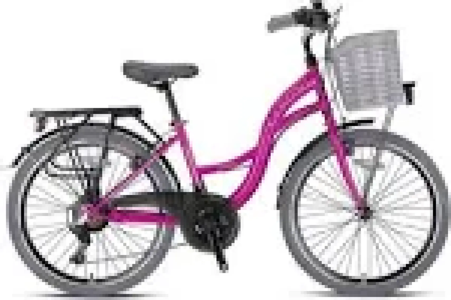 Geroni Sırıo - 24" City Bike - 21 Vites - V.b. - Fuşya-Gri - Shimano