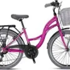 Geroni Sırıo - 24" City Bike - 21 Vites - V.b. - Fuşya-Gri - Shimano