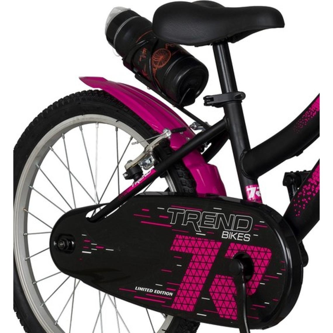 Trendbike Vento 20 Jant Bisiklet 6-9 Yaş Kız Çocuk Bisikleti Siyah-Fuşya 20.404-S-F
