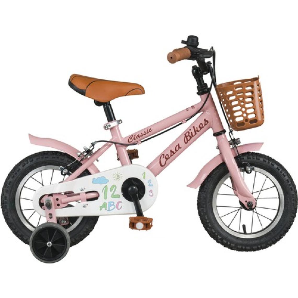 CESA BİSİKLET Cesa Bikes Coffee Collectıon 12 Jant Özel Kabartma Etiket 2-4 Yaş Pastel Pembe Çocuk Bisikleti