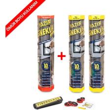 Hazır Sineklik 2 Pencere + 1 Kapı | 3 Lü Paket
