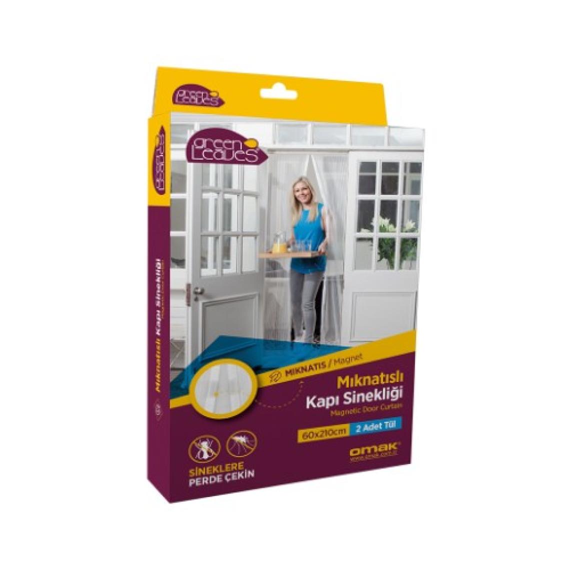 Omak Greenleaves Mıknatıslı Kapı Sinekliği 2X 60X210 Cm