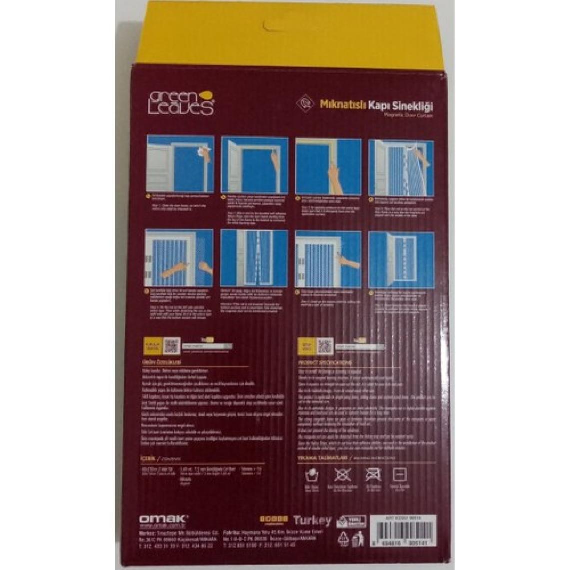 Omak Greenleaves Mıknatıslı Kapı Sinekliği 2X 60X210 Cm