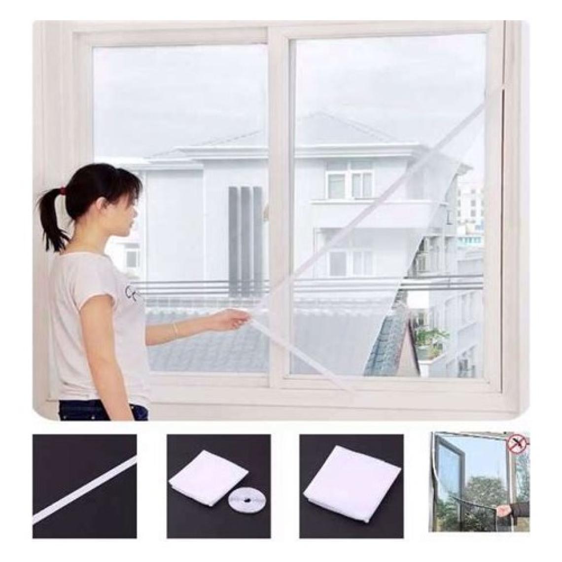 Omak Pencere Sineklik Sinek Tülü Böcek Tutucu 130X150 cm Özel Kesim Cırt Bantlı Yapışkanlı