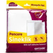 Omak Pencere Sineklik Sinek Tülü Böcek Tutucu 130X150 cm Özel Kesim Cırt Bantlı Yapışkanlı
