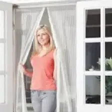 İtc Store Pratik Manyetik Mıknatıslı Beyaz Kapı Pencere Sinekliği Tülü 90 x 210 cm