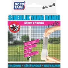Boss Tape Sineklik Yama Tamir Rulosu Antrasit Renk EN:50mm Boy:2mt