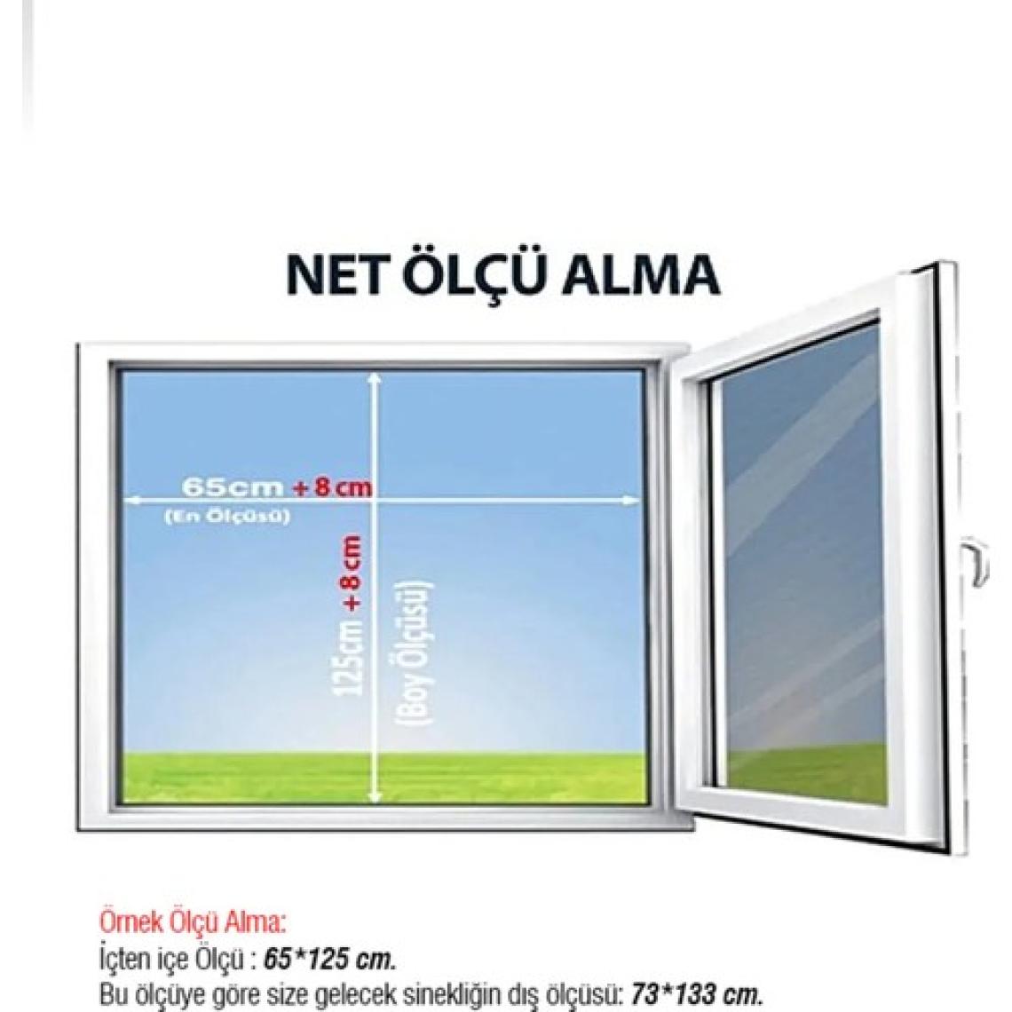 Kamataş Akordeon Double Pileli Pilise Pencere Antrasit Sineklik Istediğin Ölçüde