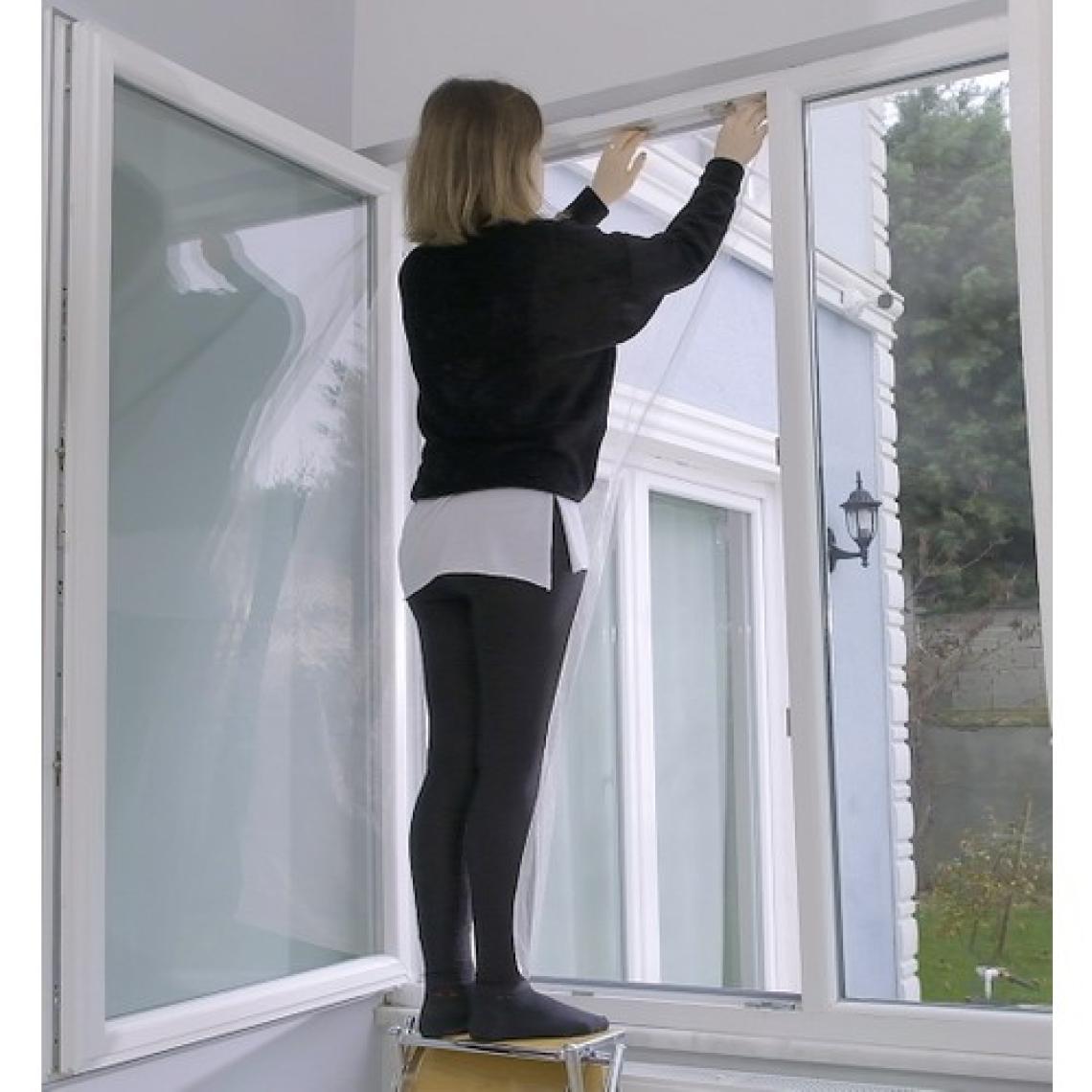 Keskin Pazarlama Flystop Pencere Cam Sineklik Böcek Tutucu 150X100 cm 5 Metre cırt bantlı