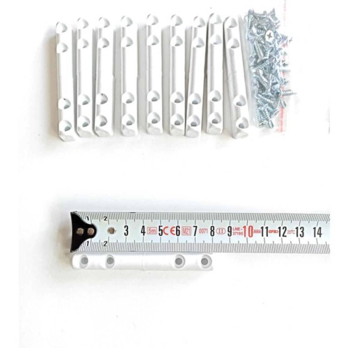 Sağlam Yapı 17x25 Cm Sineklik Menteşesi Plastik 10'Lu Beyaz