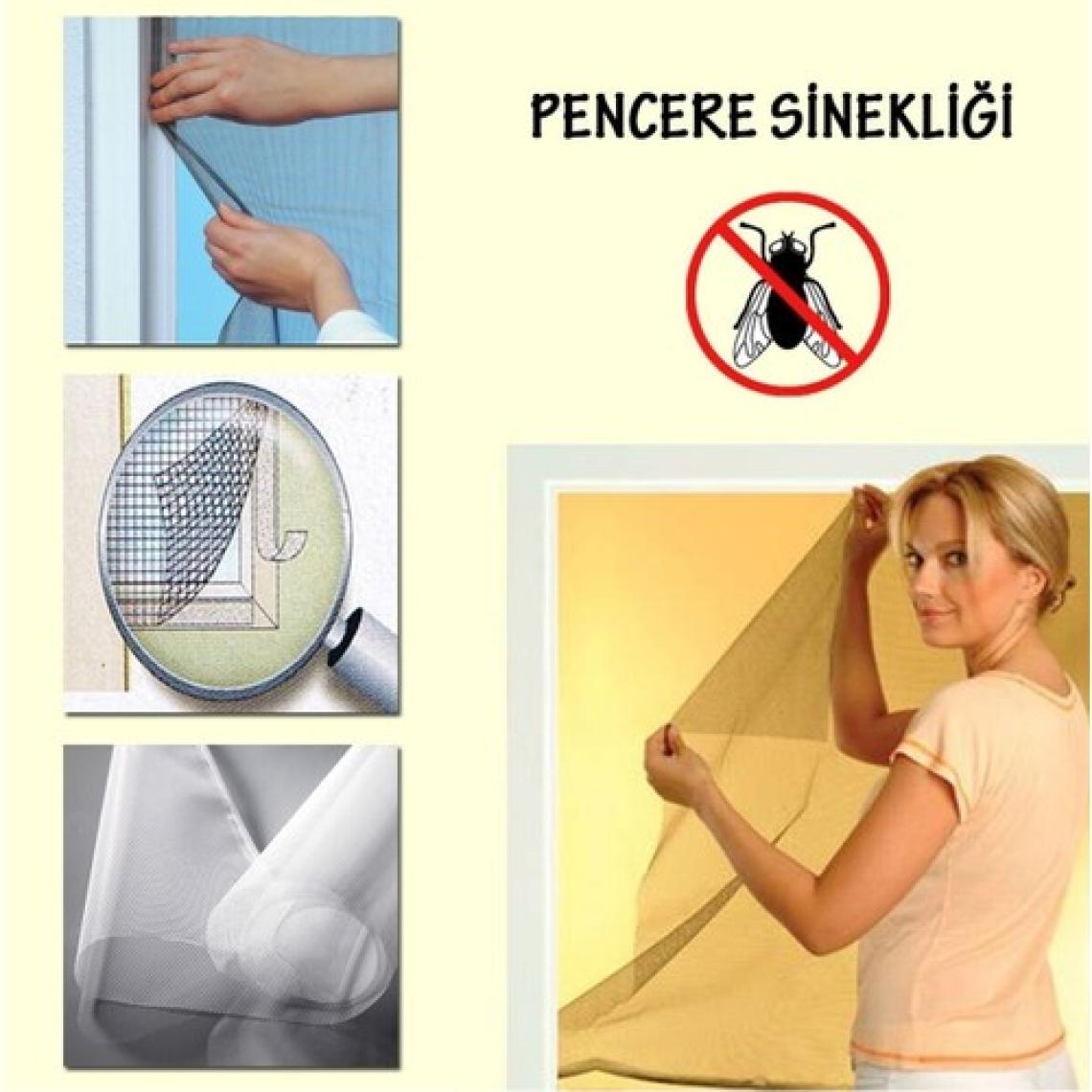 Neler Geldi Neler Pencere Sinekliği Kolay Yapışkan Sineklik Pencere Tülü 70X125 cm Tek Kanat Pencere Tülü + Bant