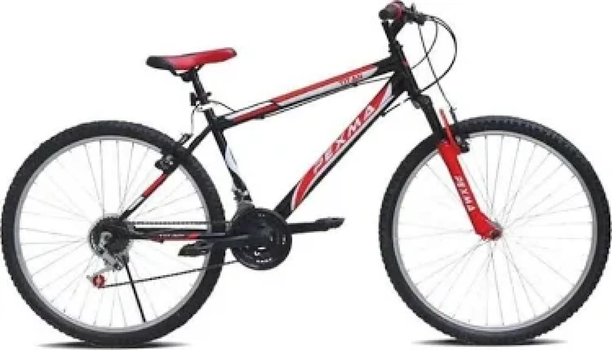 Belderia Pexma Titan 26" Jant 21 Vites Tek Amortisörlü Bisiklet - Siyah/kırmızı