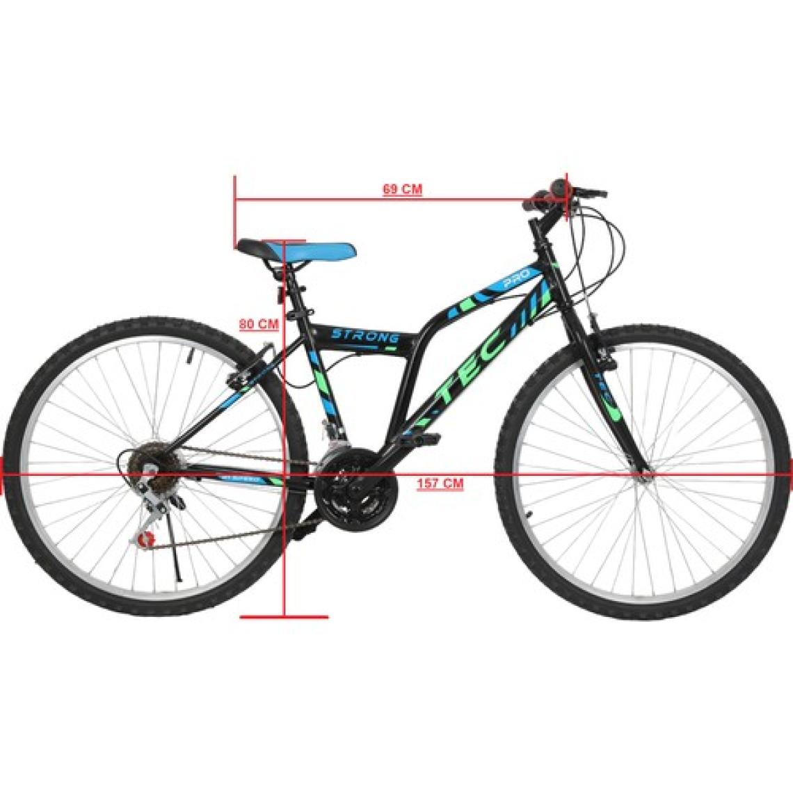 Belderia Tec Strong 24" Jant 21 Vites V-Fren Siyah-Mavi Dağ Bisikleti