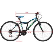Belderia Tec Strong 24" Jant 21 Vites V-Fren Siyah-Mavi Dağ Bisikleti