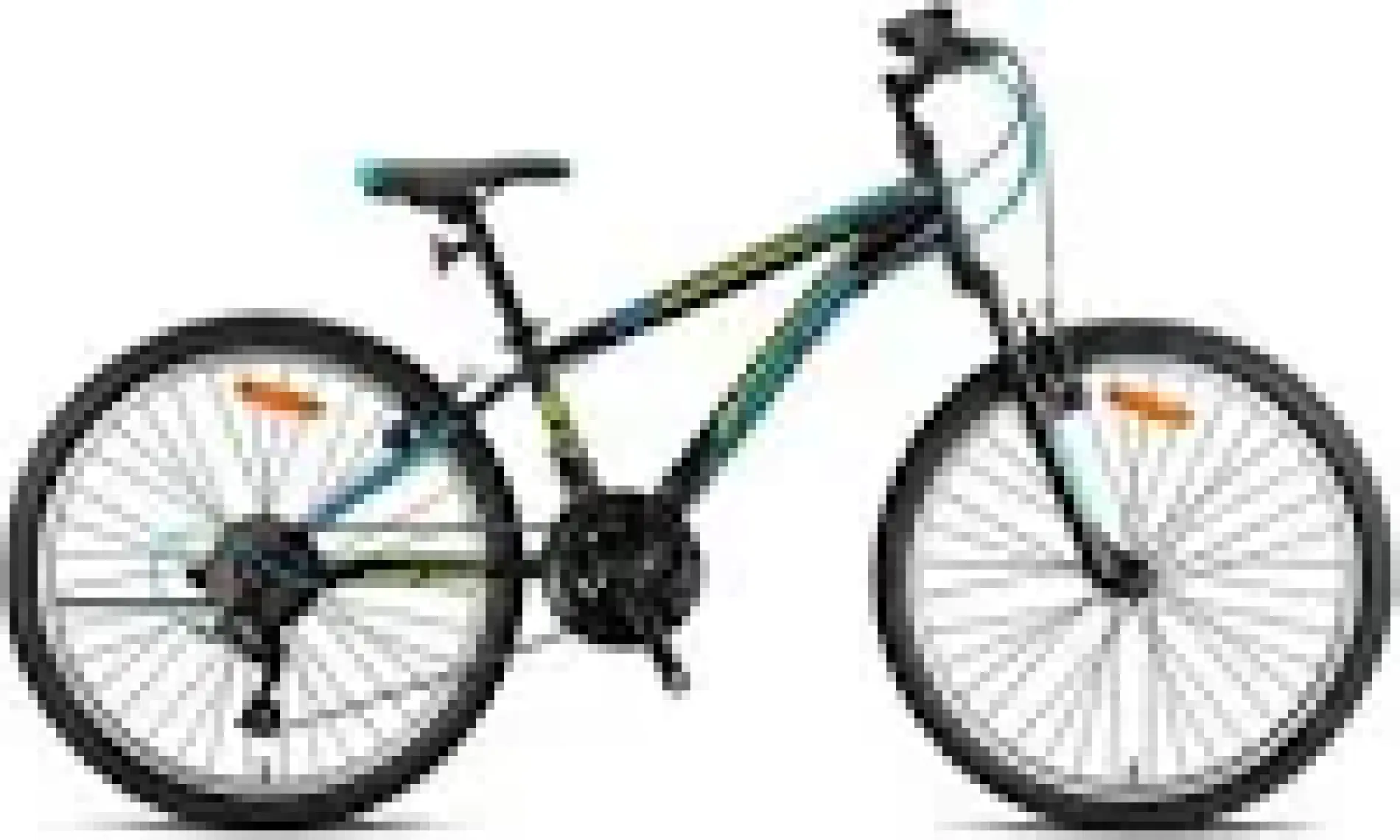 Geroni Mars Plus - 24  - Mtb - 12' - 21 Vites - V.b - Parlak Siyah-Lime/mavi