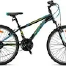 Geroni Mars Plus - 24  - Mtb - 12' - 21 Vites - V.b - Parlak Siyah-Lime/mavi