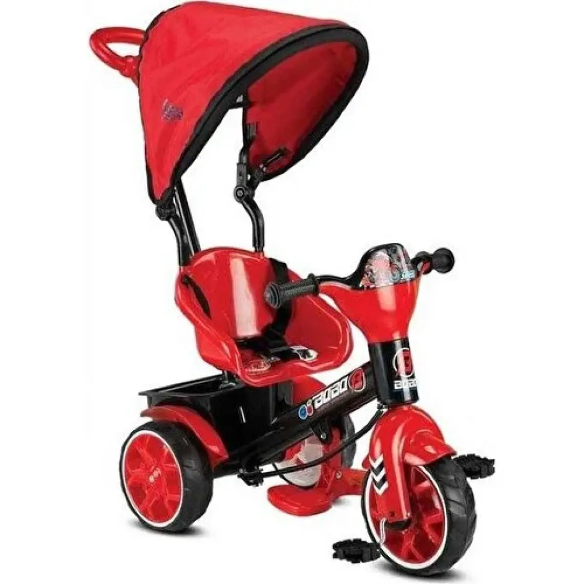 Babyhope 121 Bobo Speed Tenteli Kırmızı 3 Tekerlekli Bisiklet