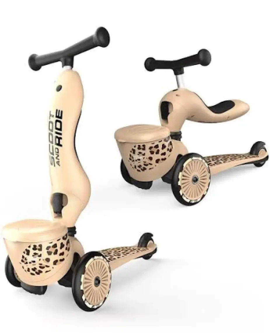 Scoot And Ride Highwaykick 1 Lifestyle Scooter - Leopard 210621-96607