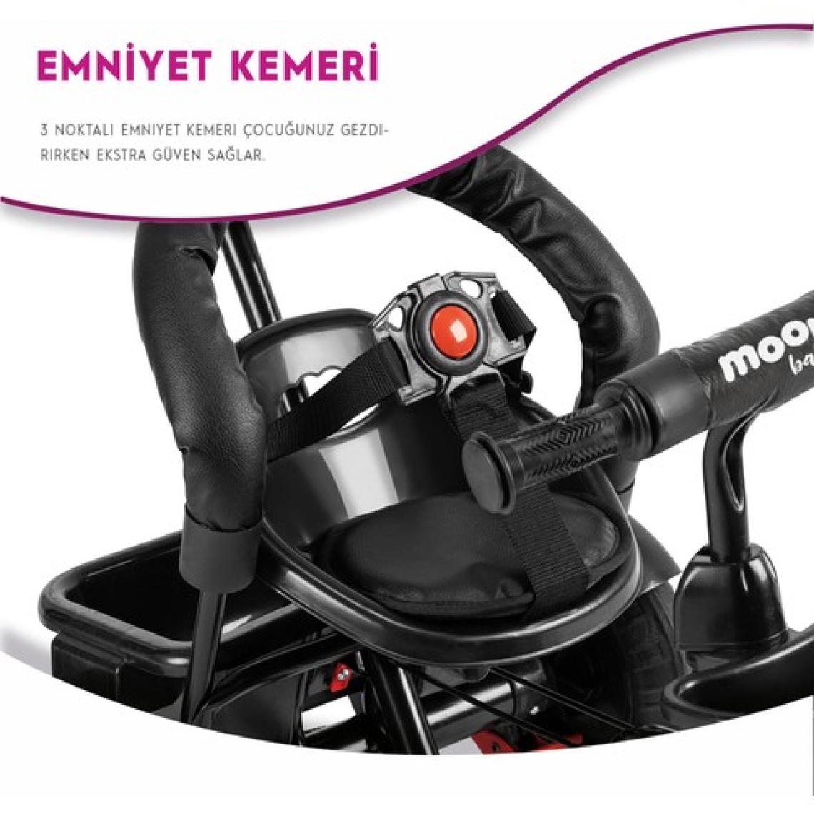 Moonybaby MB504 Trend Bike Kırmızı 3 Tekerlekli Bisiklet