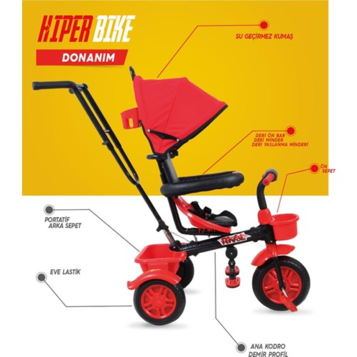 Rival RV501 Hiper Bike Ebeveyn Kontrollü 3 Tekerlekli Bisiklet