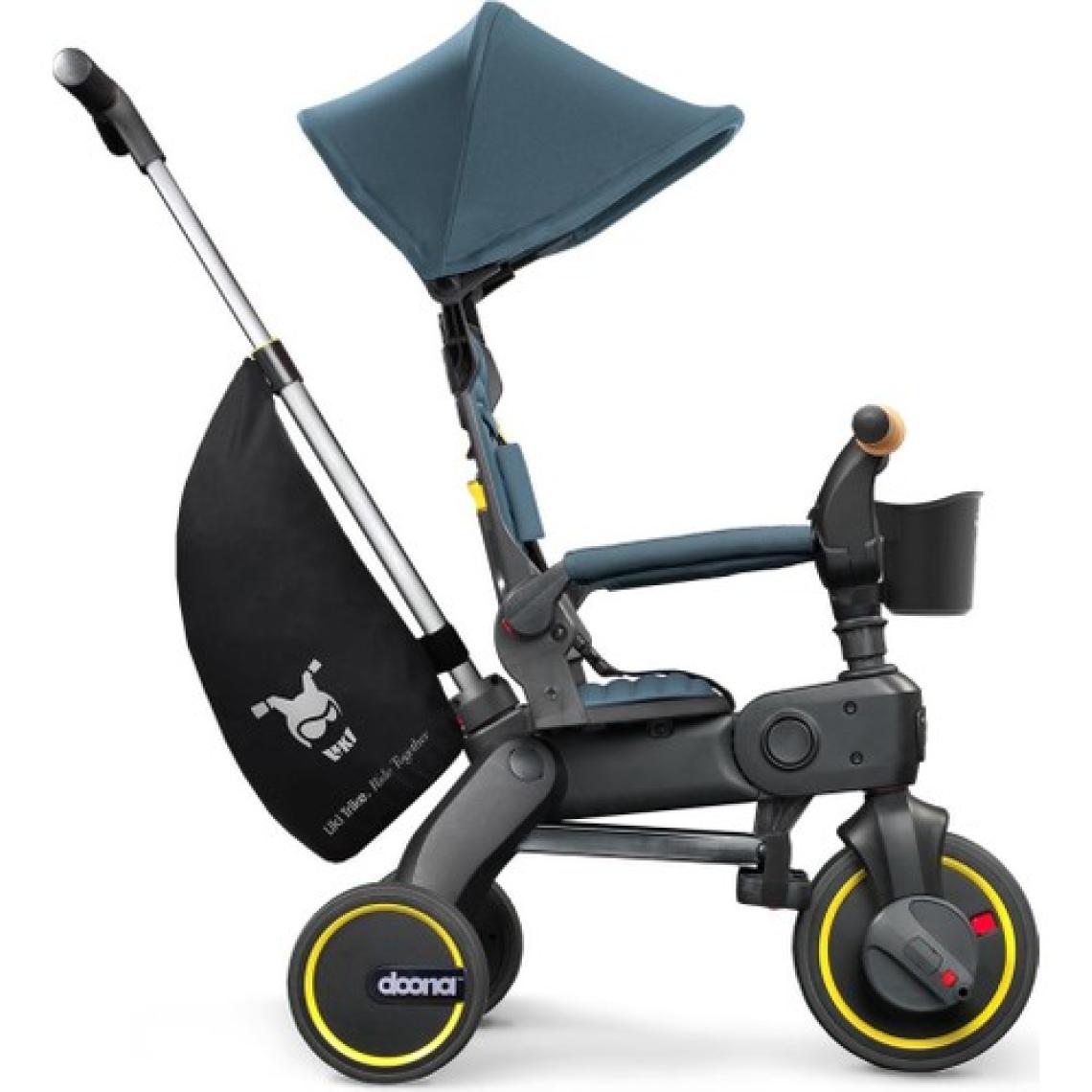 Doona Liki Trike Tek Parça Katlanır 3 Tekerlekli Bebek Bisikleti S5-Ocean Blue