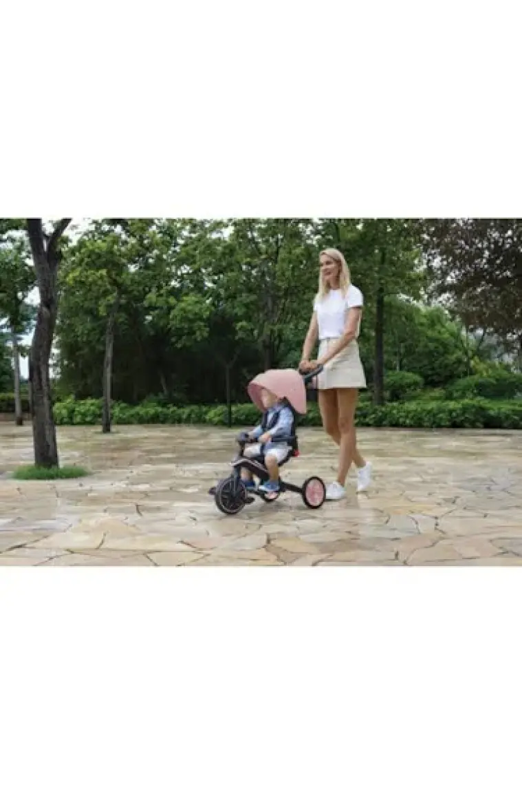Globber Explorer 4in1 Katlanabilir Bisiklet - Koyu Pastel Pembe
