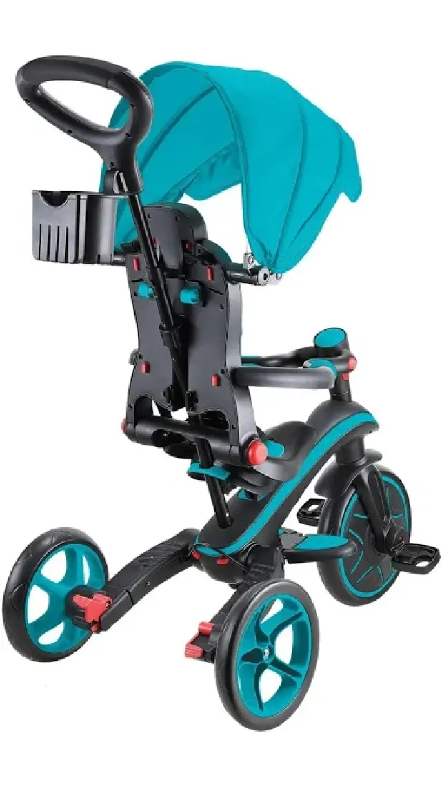 Globber Explorer 4in1 Katlanabilir Bisiklet - Koyu Pastel Pembe
