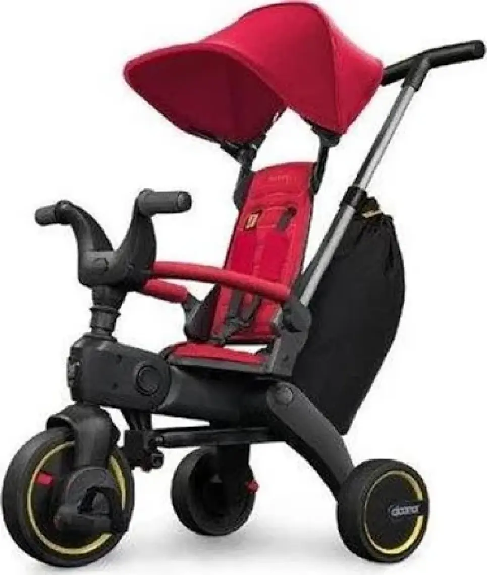 Doona Liki Trike Tek Parça Katlanır 3 Tekerlekli Bebek Bisikleti S3 - Flame Red