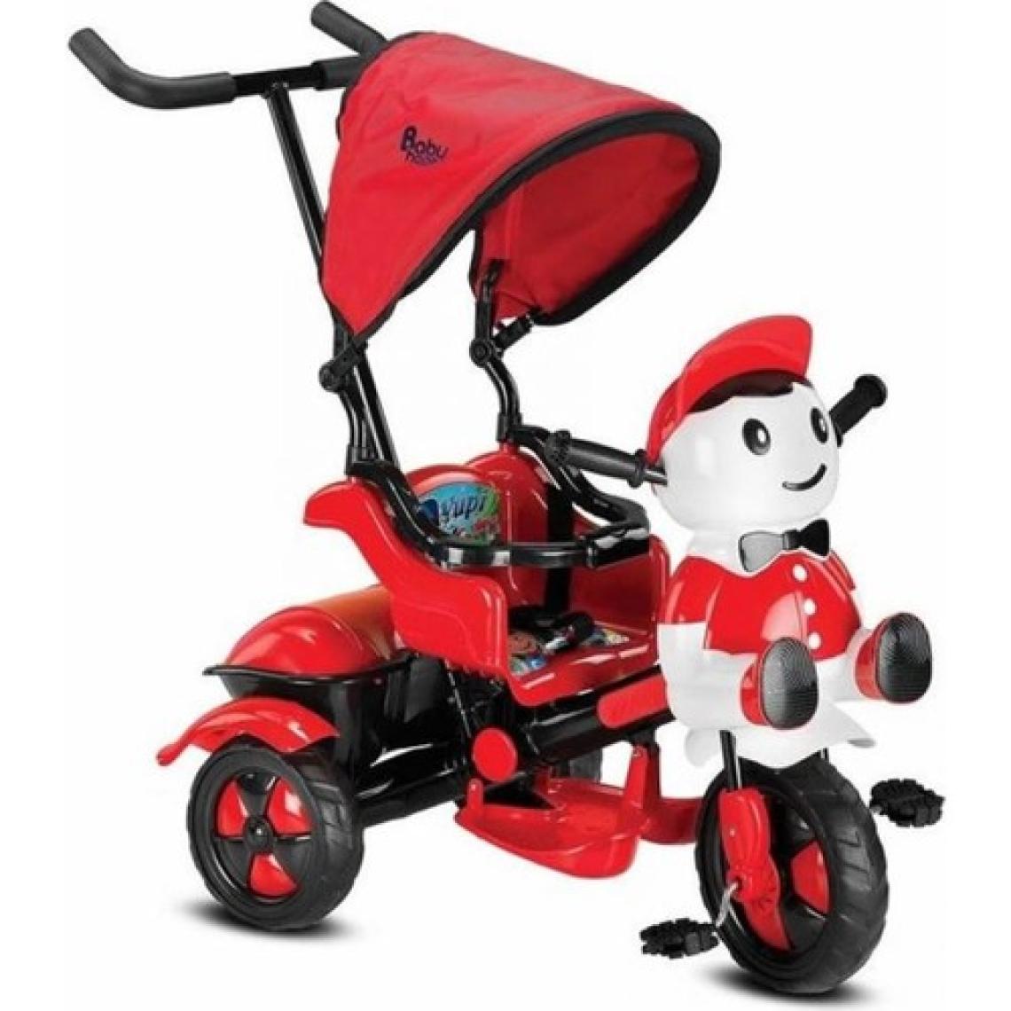 Babyhope Yupi Triycle Üç Tekerlikli Bisiklet Kırmızı-Siyah