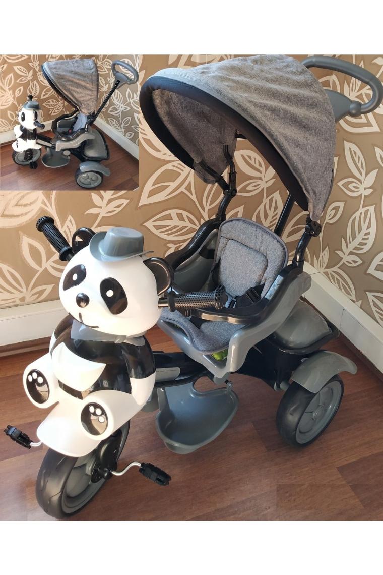 Babyhope 127 Little Panda Gri 3 Tekerlekli Bisiklet