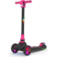 Çekirdek Zeka Winky Scooter Işıklı 3 Tekerli Katlanabilir Pembe