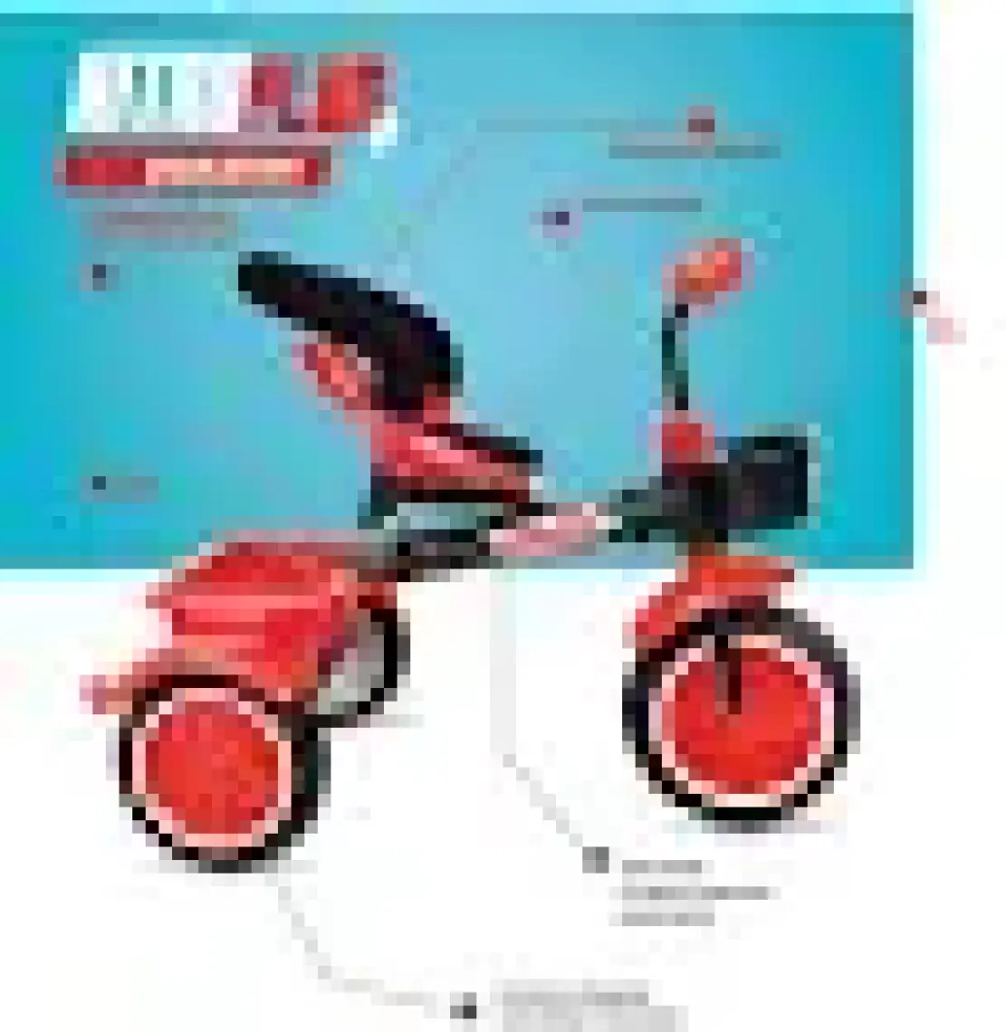 Rival Nitro Plus Bebek Üç Teker Çocuk Bisikleti