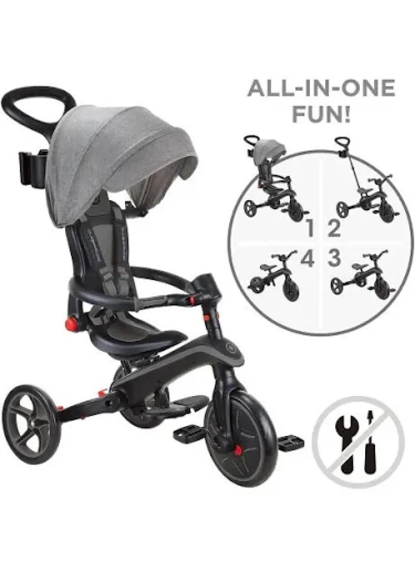 Globber Explorer 4in1 Katlanabilir Bisiklet - Zeytin Yeşili