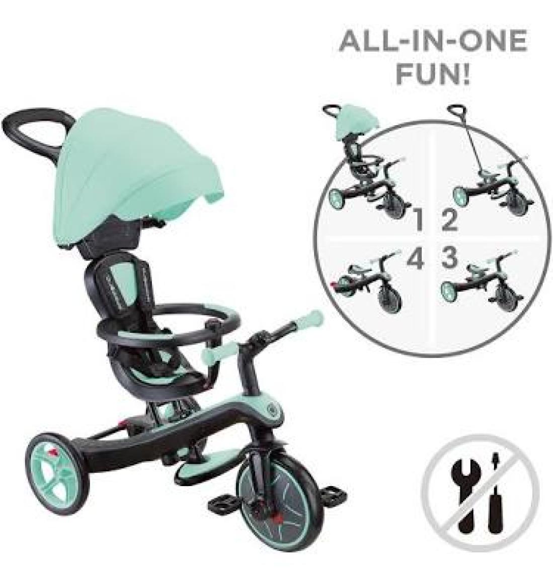 Globber Explorer 4in1 Trike Bisiklet - Mavi