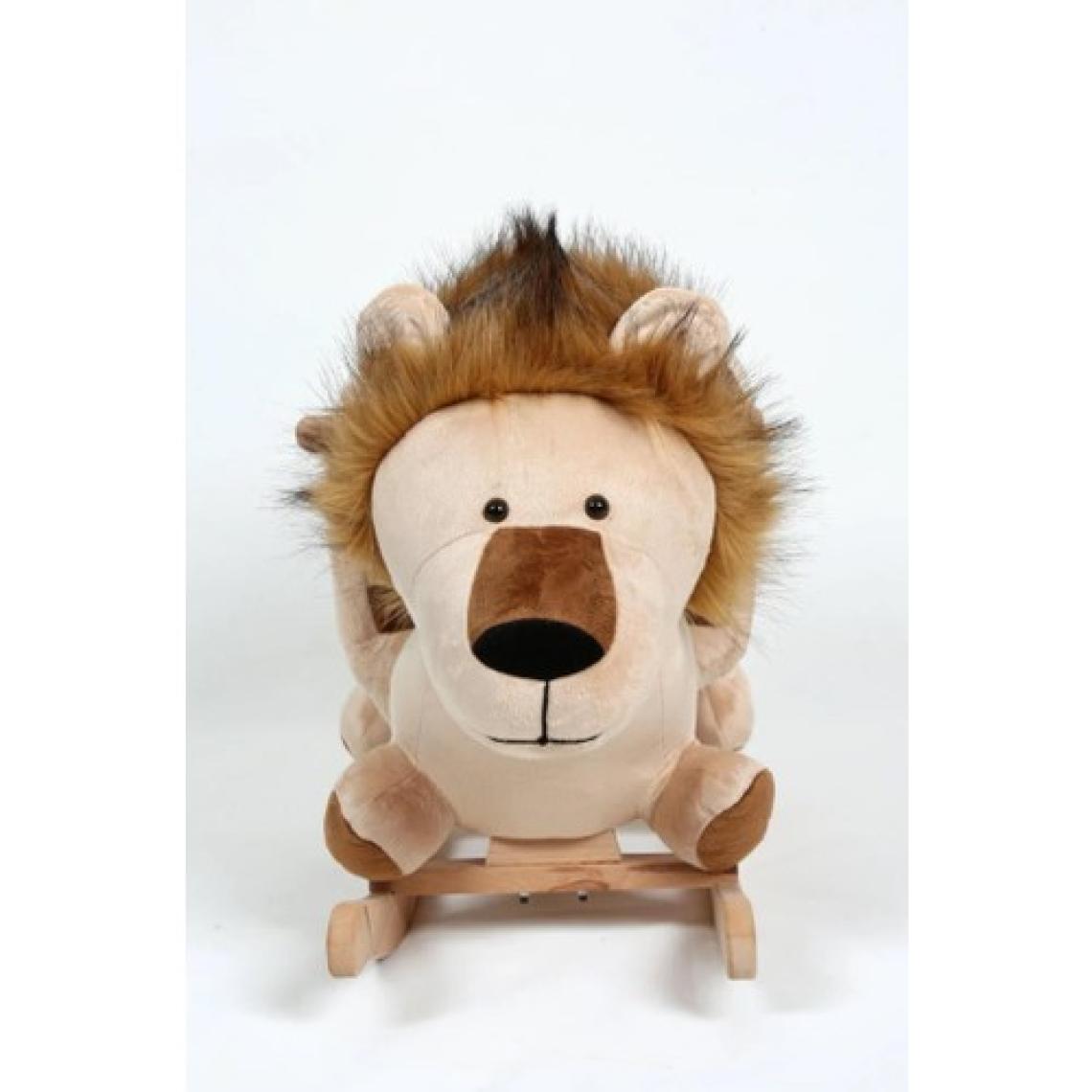 Safeline Bebe Peluş Ahşap Sallanır Oyuncak Aslan