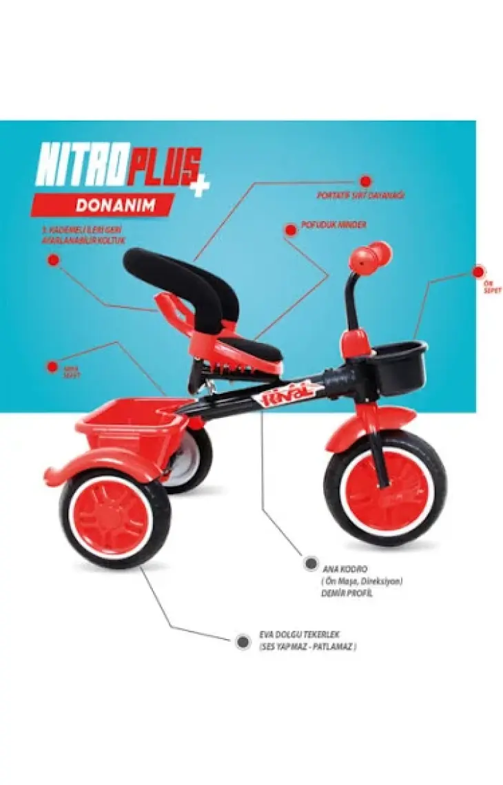 Rival RV502 Nitro Plus 3 Tekerli Çocuk Bisikleti