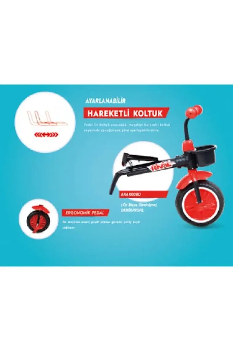 Rival RV502 Nitro Plus 3 Tekerli Çocuk Bisikleti