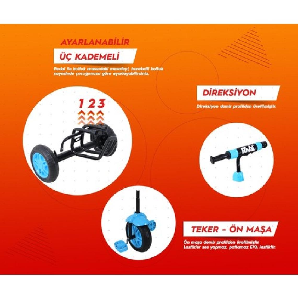 Rival RV503 Volt Pembe 3 Tekerlekli Bisiklet