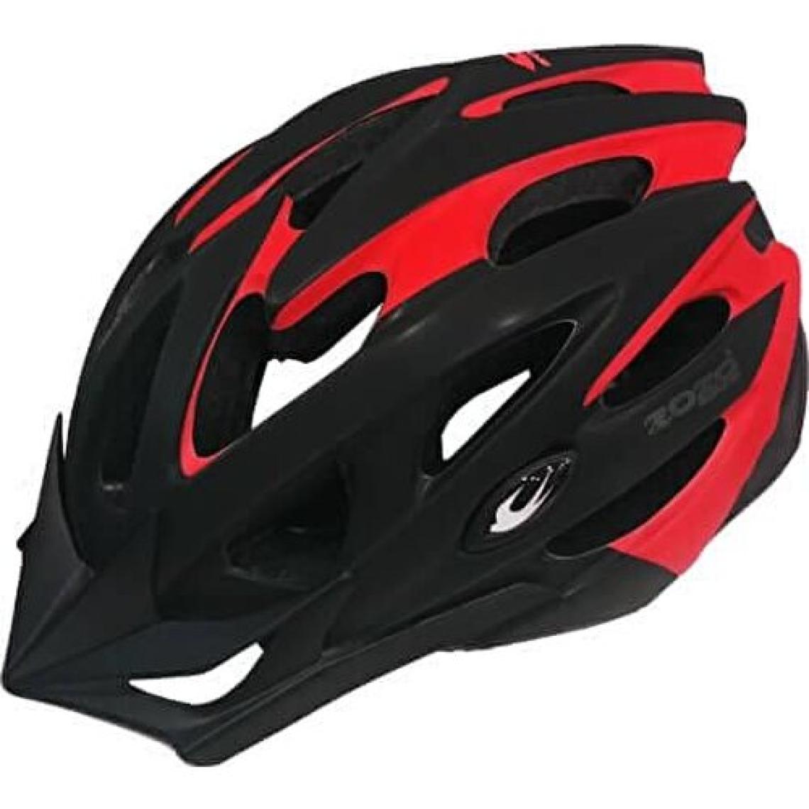 Zozo MV29 Unisex Işıklı Kask Siyah/Kırmızı