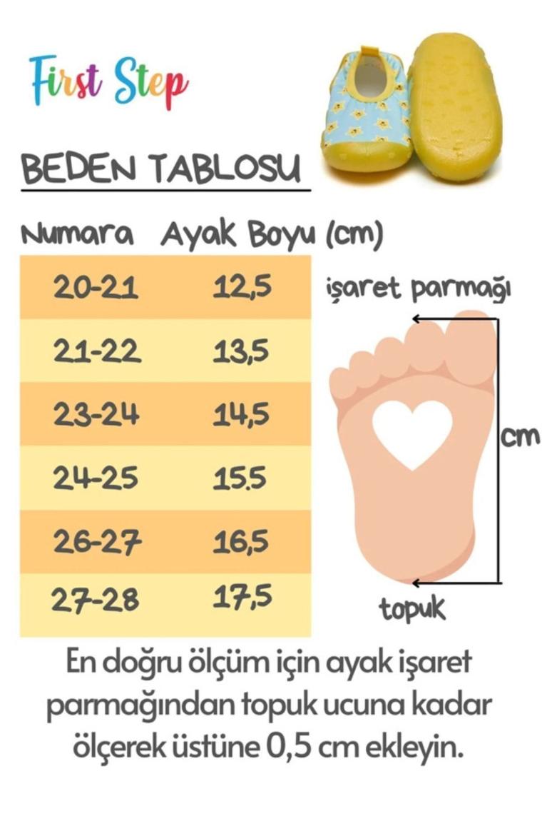 First Step Ananas Baskılı Varak Pembe Kız Çocuk Kaydırmaz Tabanlı Deniz AYAKKABISI-F-7018