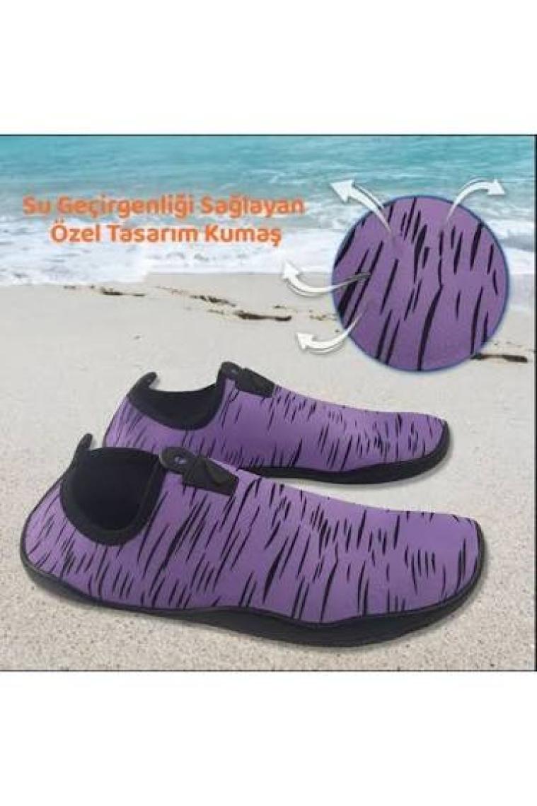 Black Deer Plaj ve Deniz Ayakkabısı,havuz Ayakkabısı,su Sporu,hayal Lila