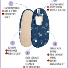 Kaydırmaz Taban, Unisex Bebek, Çocuk Deniz Ayakkabısı, Havuz Patiği, Deniz Anası
