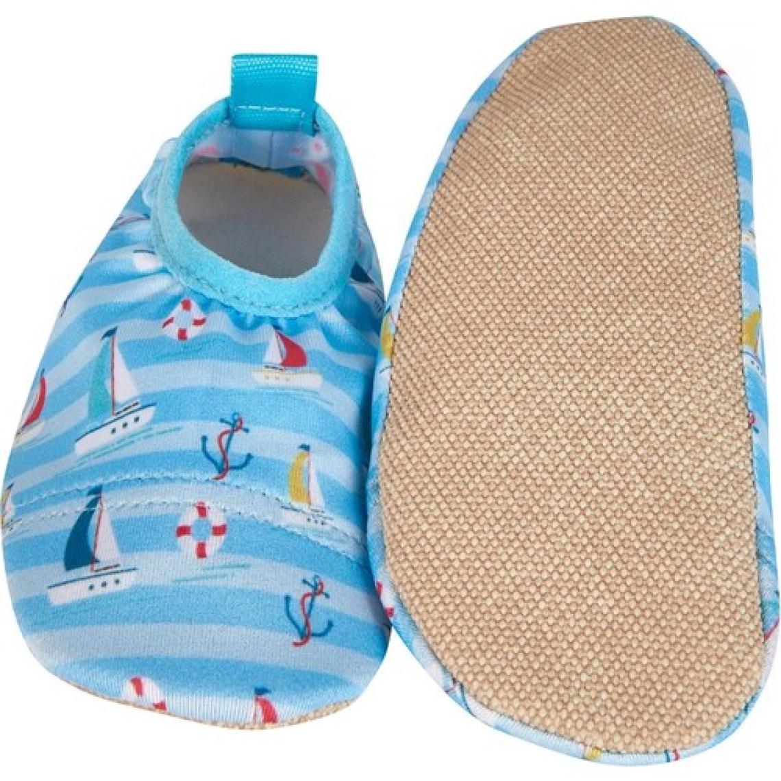 First Step Yelkenli Çizgili Mavi Erkek Bebek Havuz ve Deniz PATIĞI-F-9015