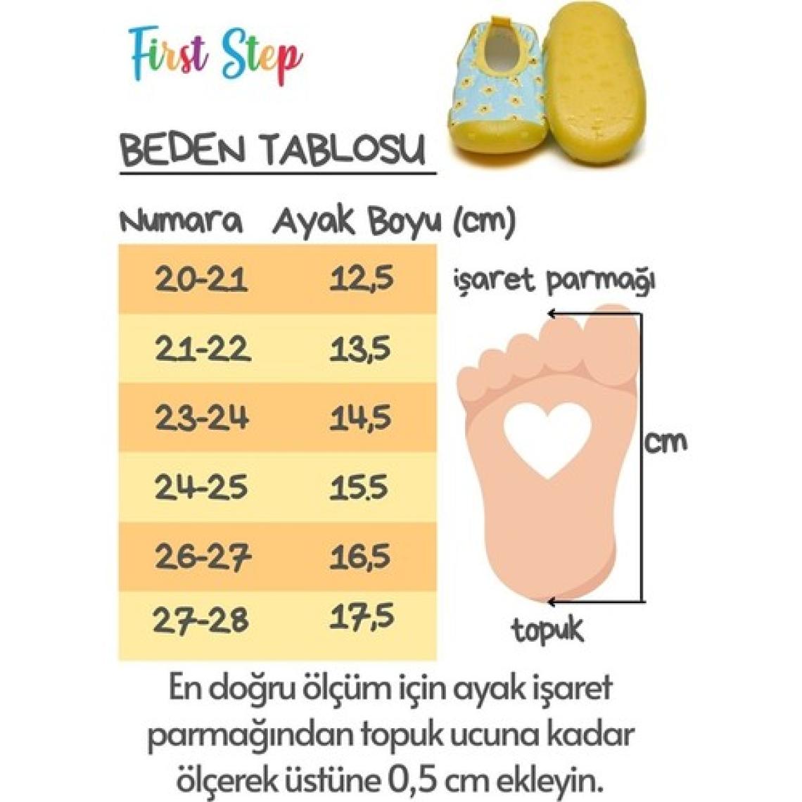 First Step Karpuz Kız Çocuk Kaydırmaz Tabanlı Deniz Ayakkabısı