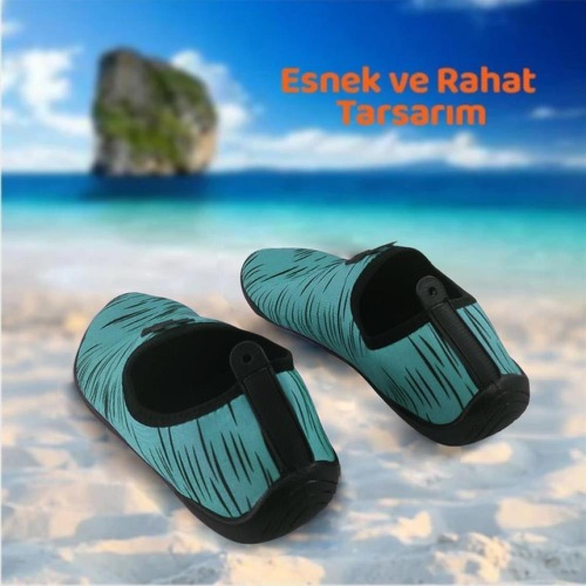 Black Deer Hayal Mint-Siyah Çok Amaçlı Plaj ve Deniz Ayakkabısı