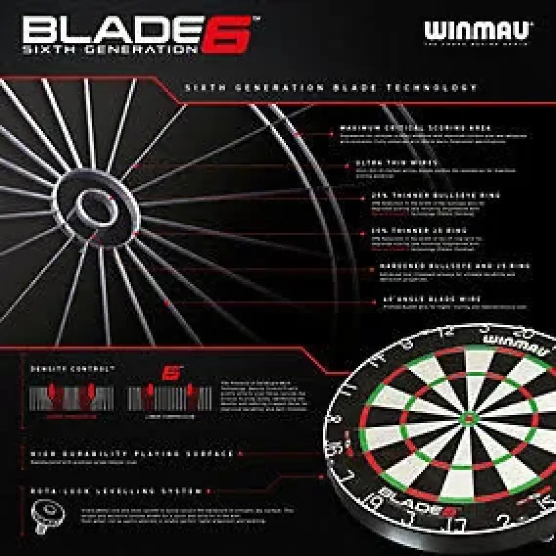 Winmau Blade 6 Dart Hedef Tahtası
