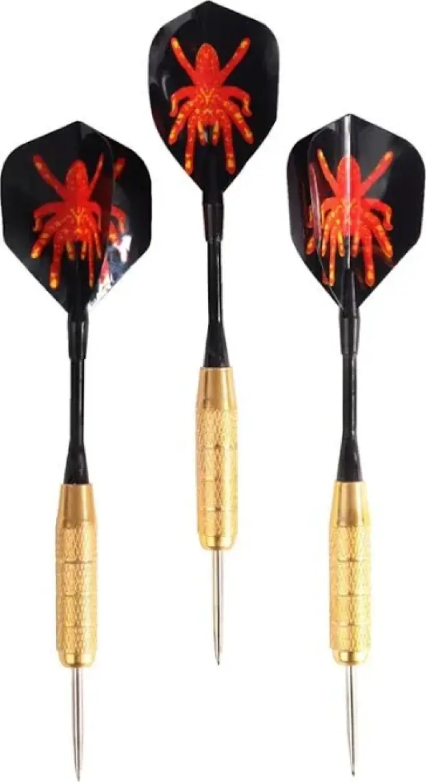 Delta 20 Gr. Dart Oku (3’lü Set) - Çelik Uç + Pirinç Gövde + Renkli Kanat - Dart Oku Seti