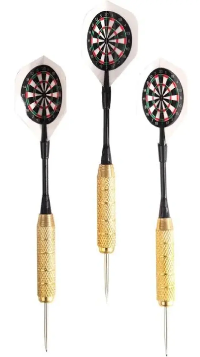 Delta 20 Gr. Dart Oku (3’lü Set) - Çelik Uç + Pirinç Gövde + Renkli Kanat - Dart Oku Seti