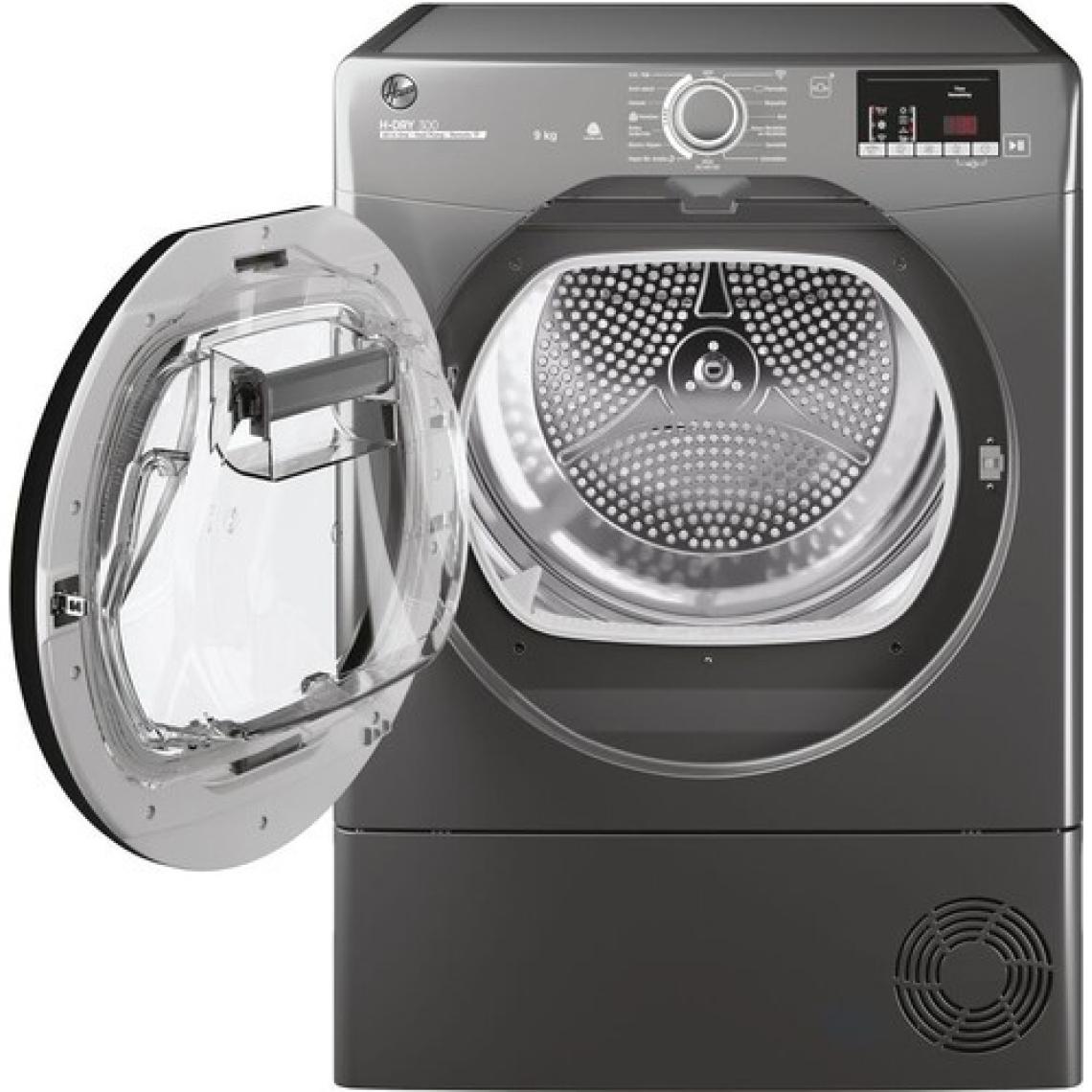Hoover HLE H9A2DCER-17 9 kg Wi-Fi + Bluetooth Bağlantılı Isı Pompalı Kurutma Makinesi