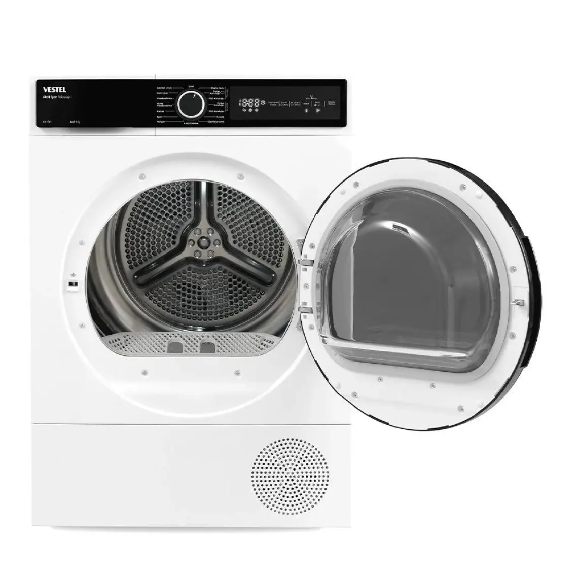 Vestel KM 97202 WiFi’li 9 Kg Isı Pompalı Kurutma Makinesi – A++ Enerji Sınıfı, Çocuk Kilidi, Akıllı Nem Sensörü, Hızlı Kurutma